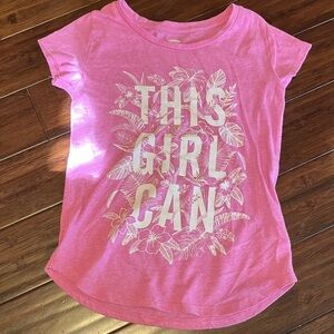 Old Navy Pink 'This Girl Can' Kids T-Shirt